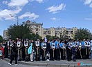 9 Мая на улицы города волгоградцы массово вышли с портретами фронтовиков